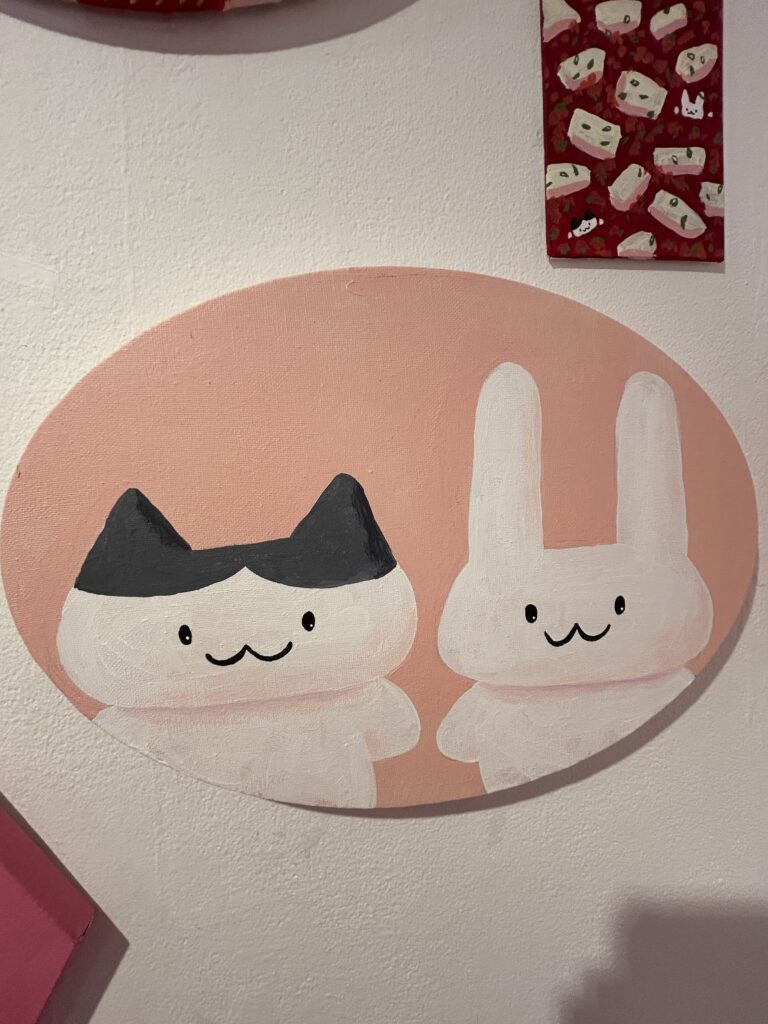 うさぎとねこ